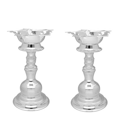 "Samay Silver Diyas - JPSEP-22-115 - Click here to View more details about this Product